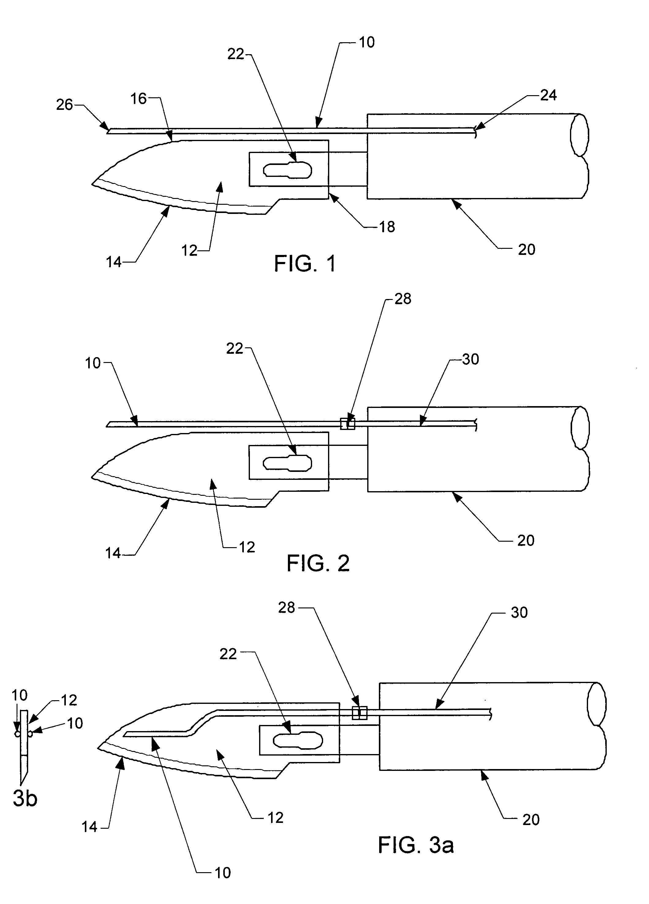 Cauterizing scalpel blades