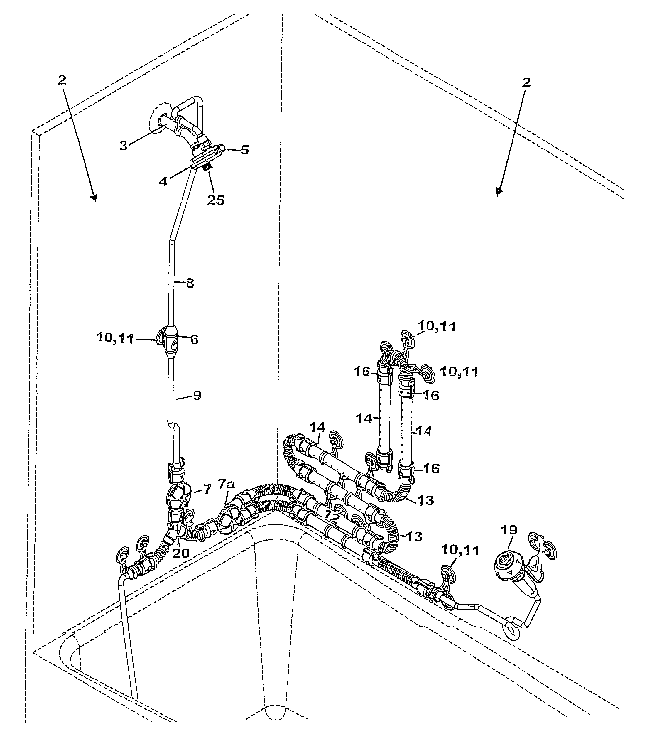 Shower water toy construction system