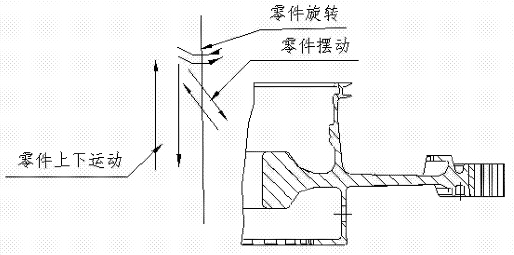 Efficient automatic polishing processing method for molding surface of closed inner chamber, and dedicated equipment adopting method