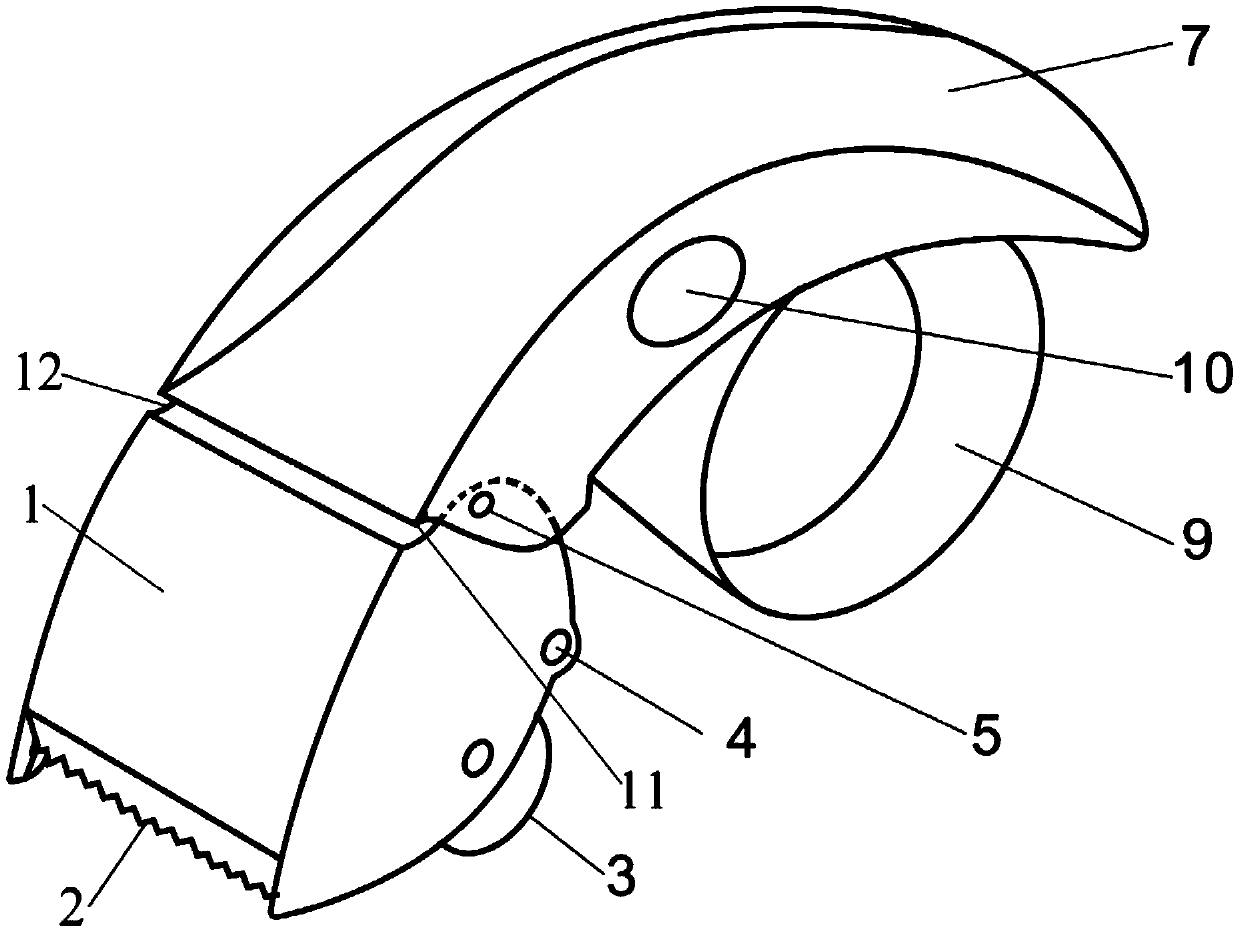 Handheld box tape-sealing device