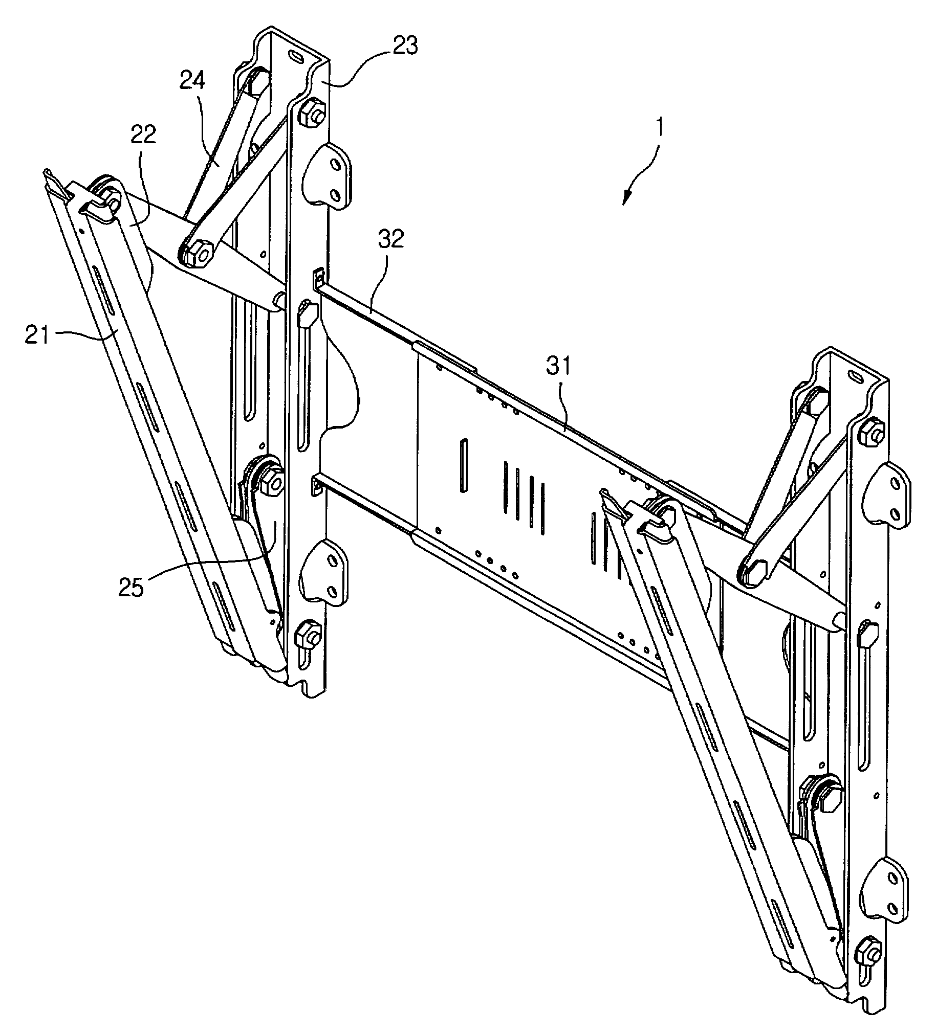 Supporting apparatus for display device