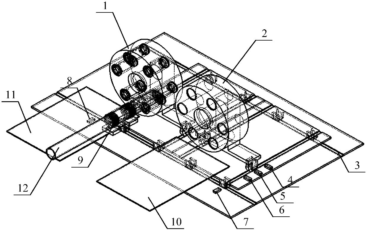 Rotary continuous receiving and sending system and method for cold chain logistics pipeline system