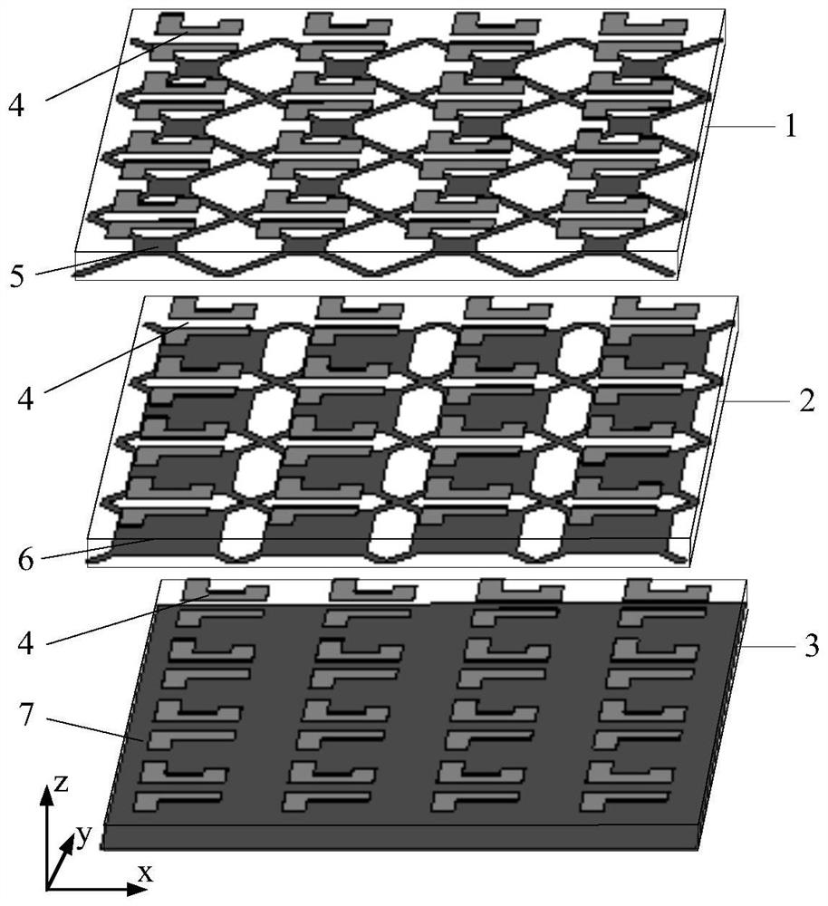 Metasurface with dual functions of circular polarized wave asymmetric transmission and unidirectional wave absorption