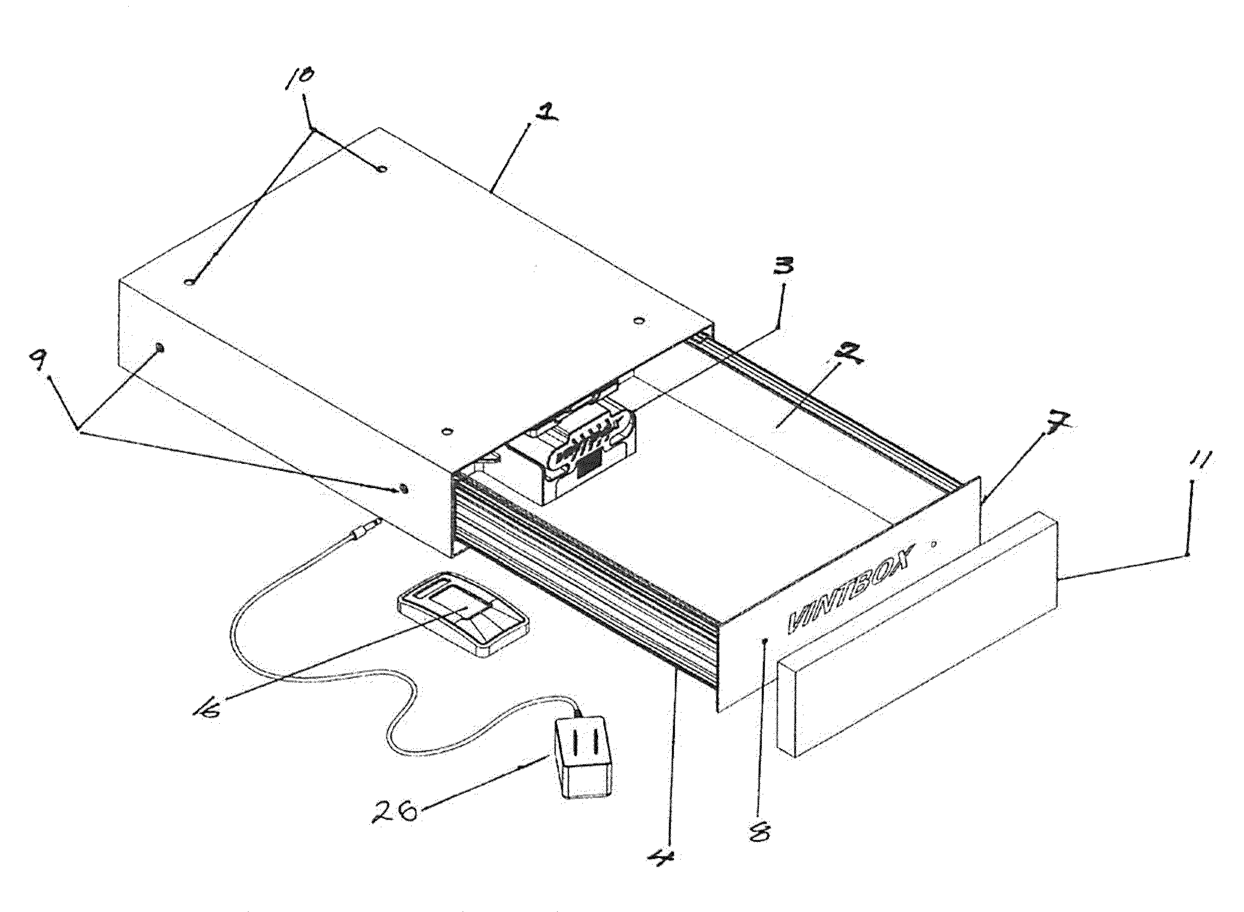 Biometric power actuated security drawer