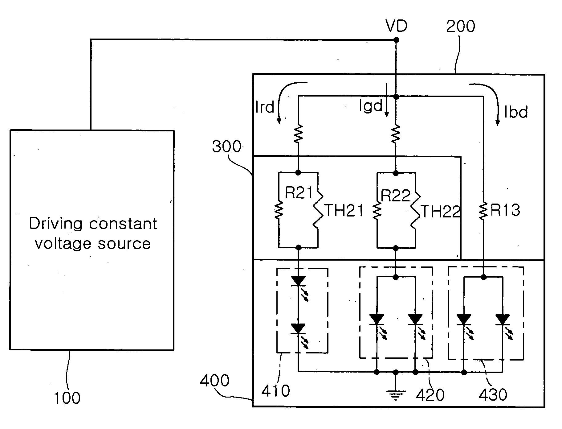 Color LED driver