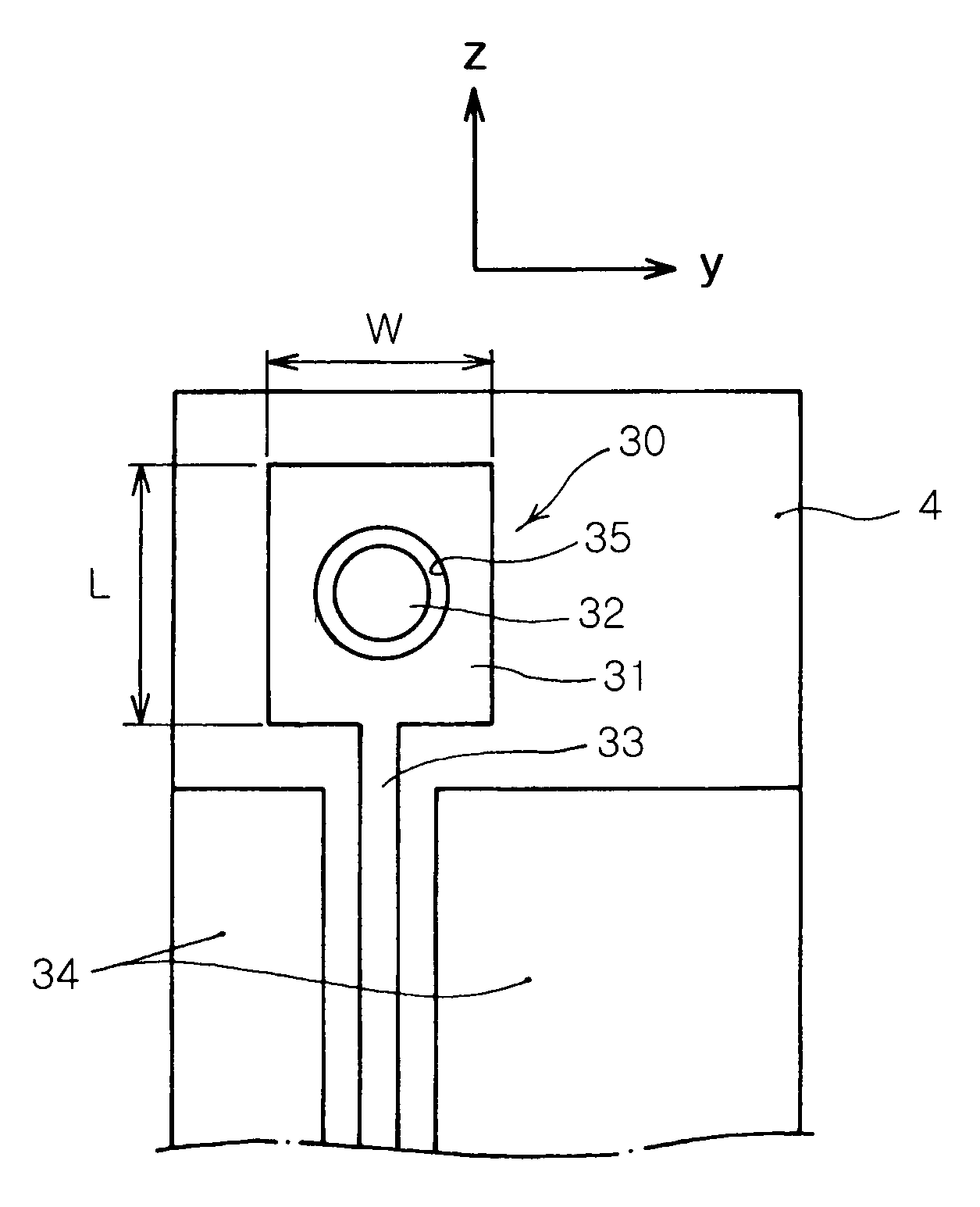 Ultra wideband internal antenna