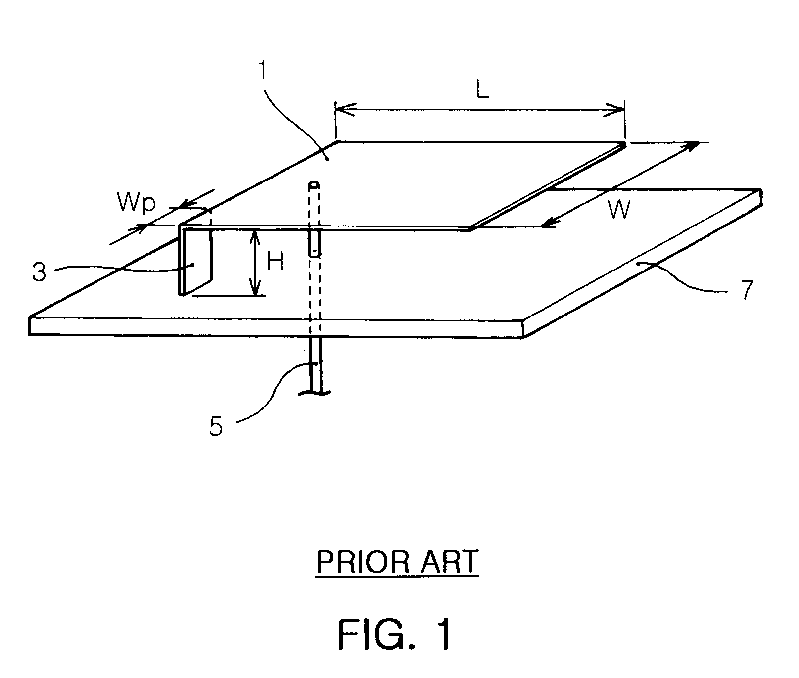 Ultra wideband internal antenna