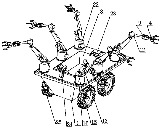 Rose flower picking device