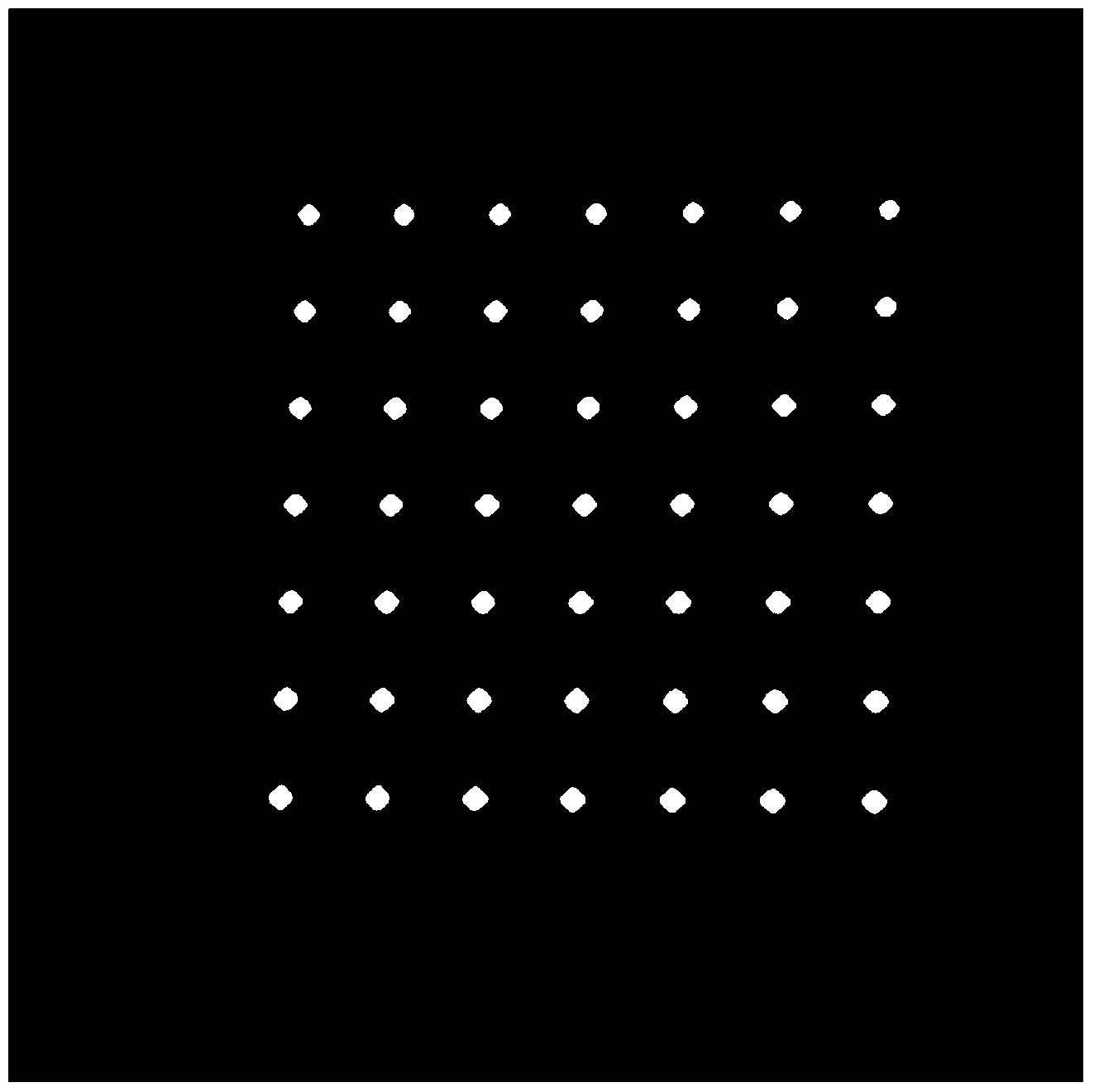 Camera calibration method based on projected Gaussian grid pattern