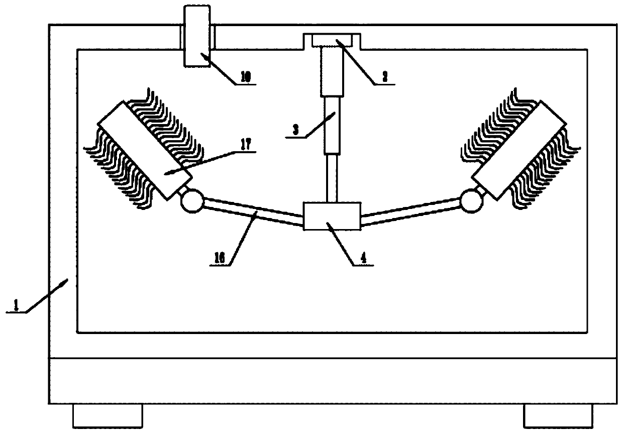 Box type non-negative pressure water supply equipment with internal dirt cleaning function