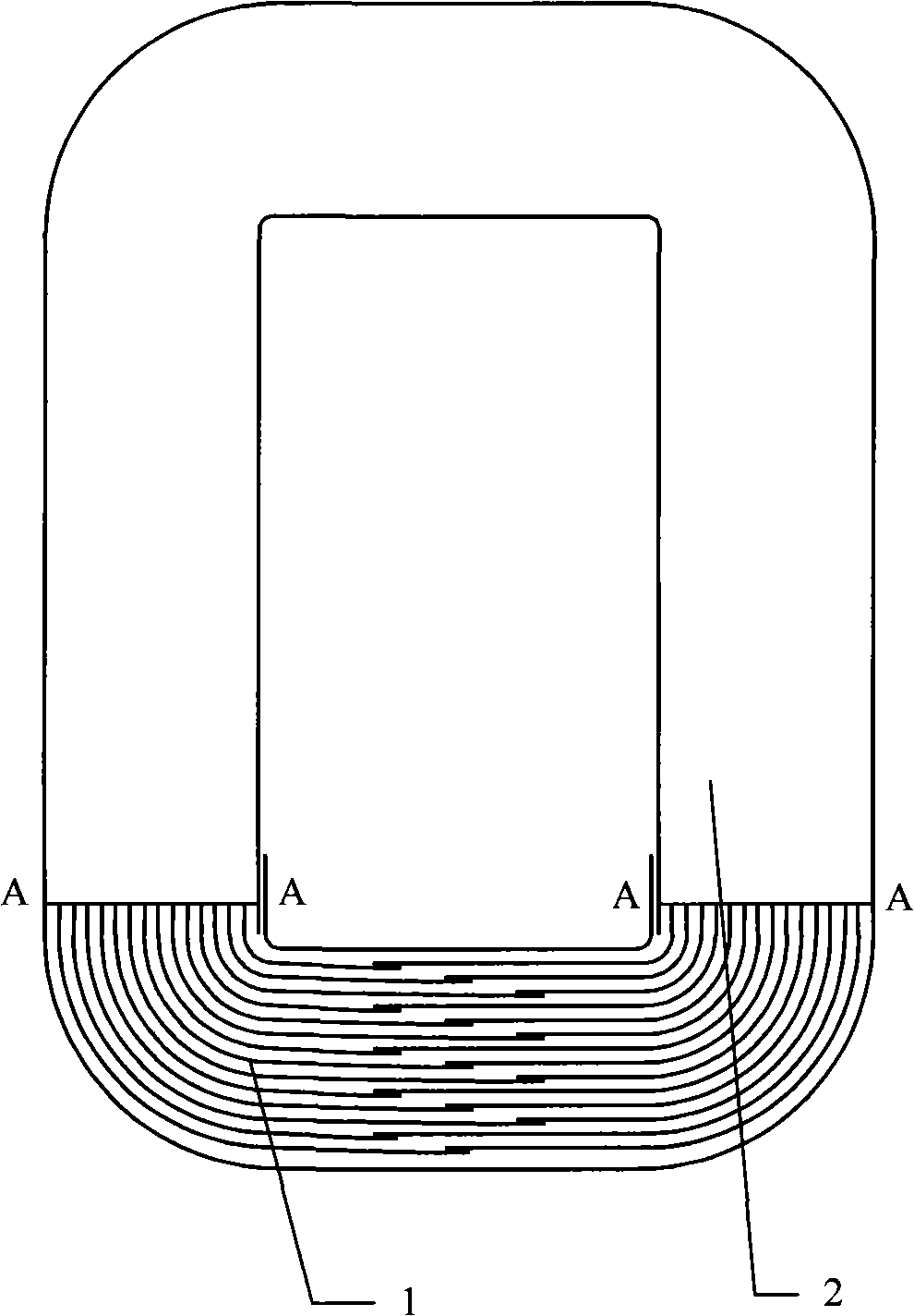 Method for coating thin epoxy resin of amorphous alloy iron core