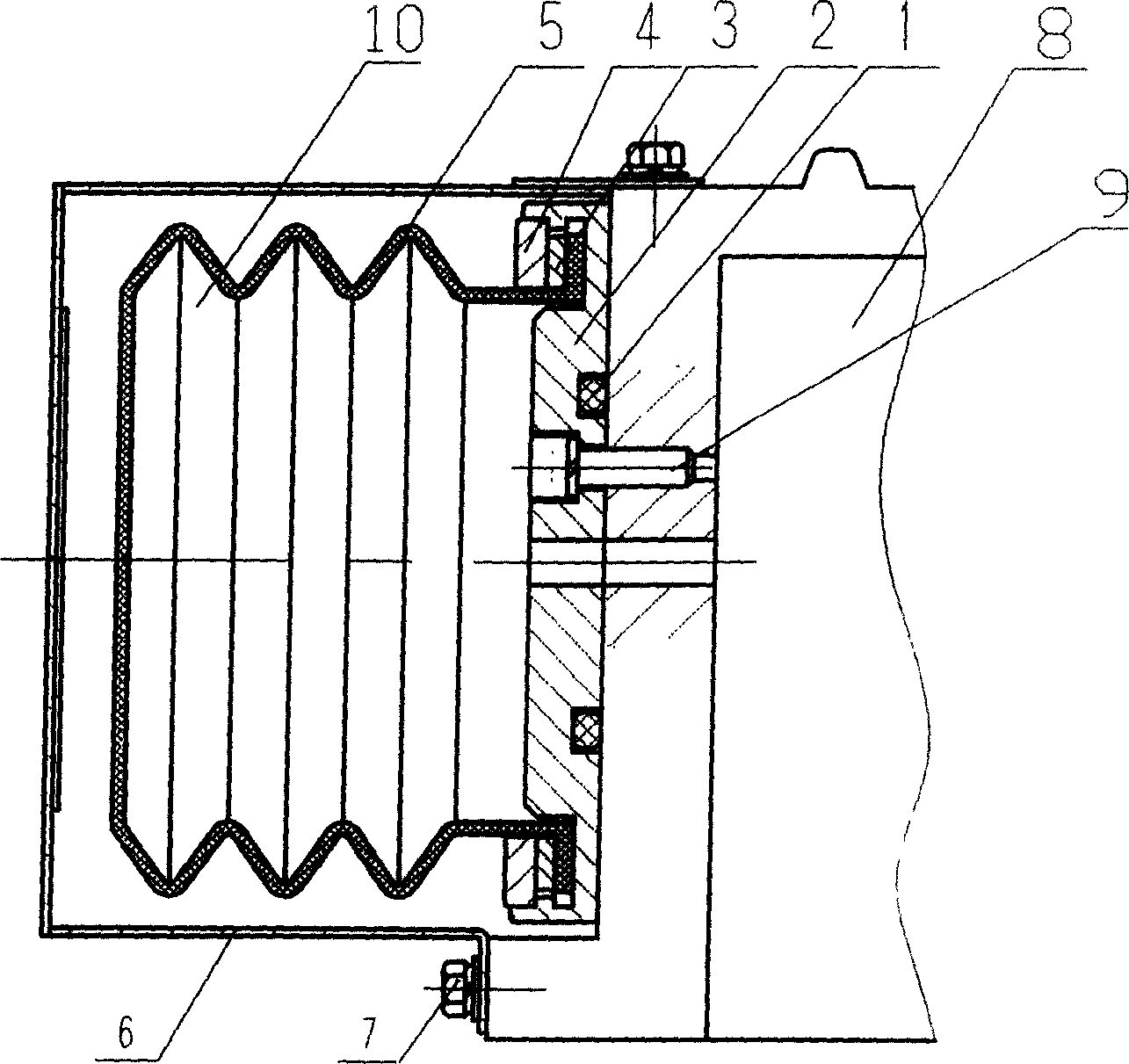 Insulation oil expansion part for X-ray source