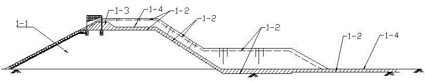 Disaster prevention and reduction method for preventing overproof flood dyke water damage