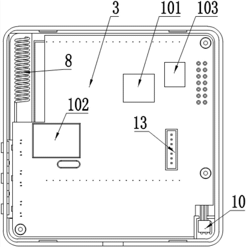 Switch type room temperature controller with double-control function