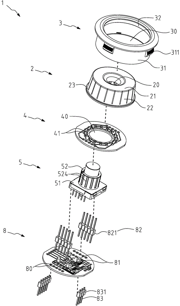 Knob coding switch