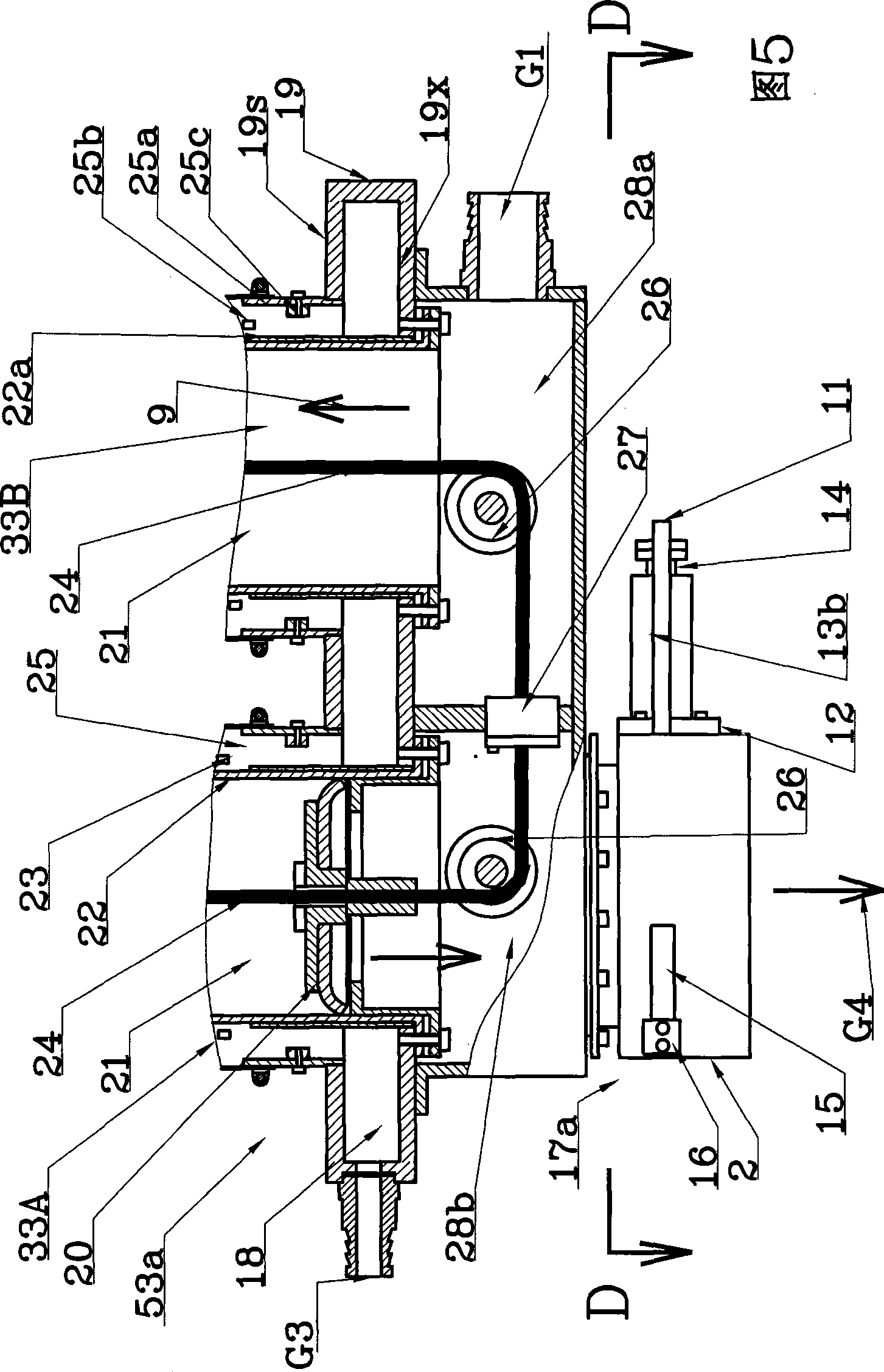 Flexible tube type cut-off valve capable of being used in flexible tube solid-liquid processing device