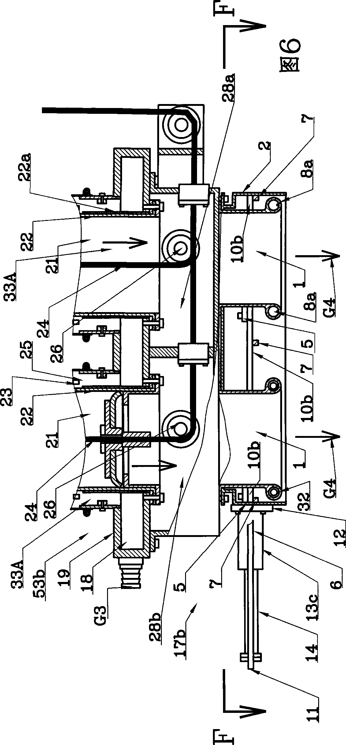 Flexible tube type cut-off valve capable of being used in flexible tube solid-liquid processing device