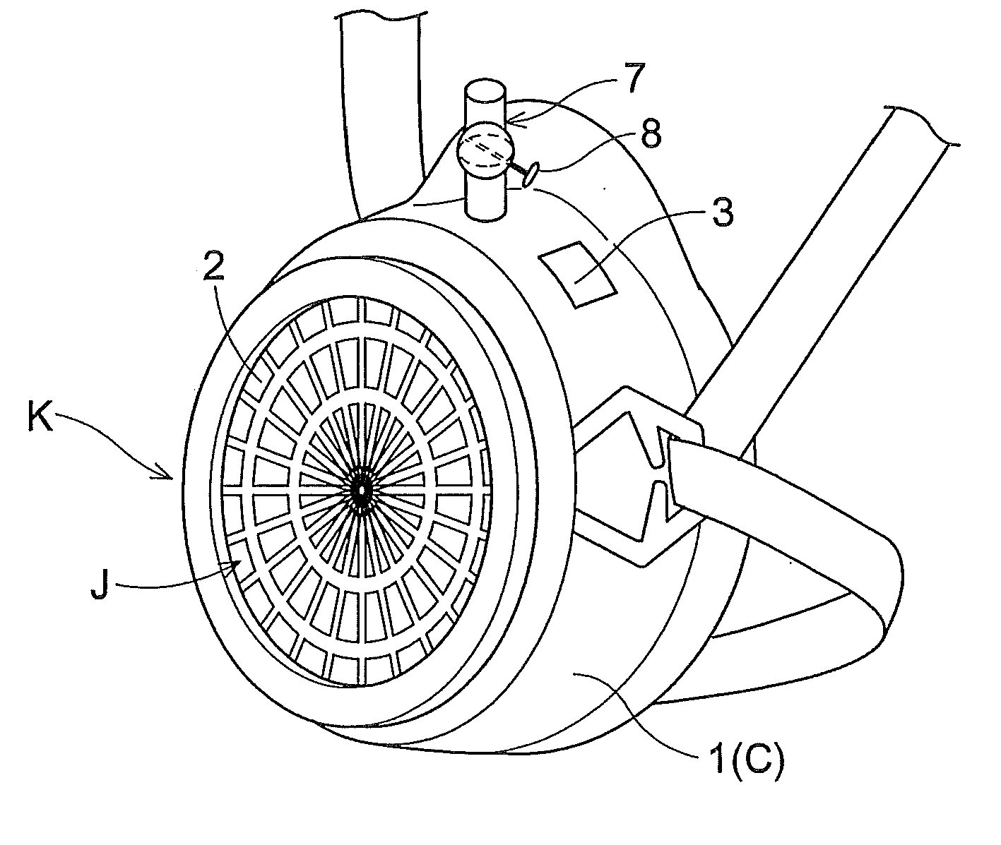 Portable intake air sterilizing apparatus