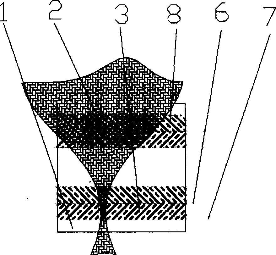 Laser cutting method based on inner carving