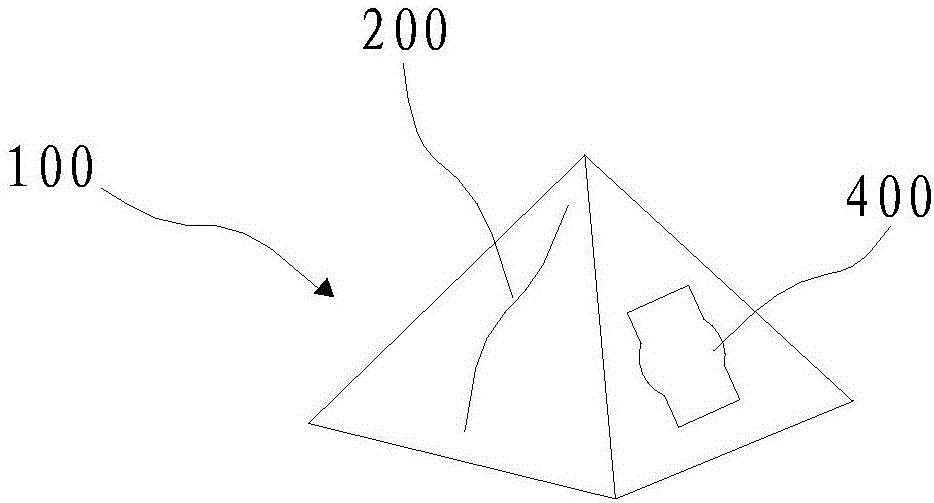 Splash-proof particle and splash-proof method of splash-proof particle