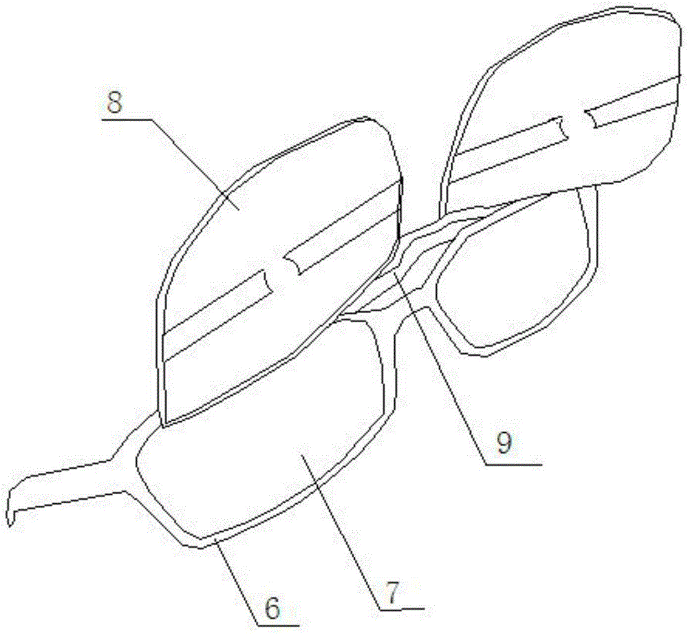 Cranny covering eyeglass for eliminating eye astigmatism and method for eliminating astigmatism