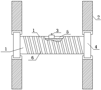 Filamentary 3D printing raw material bearing wheel