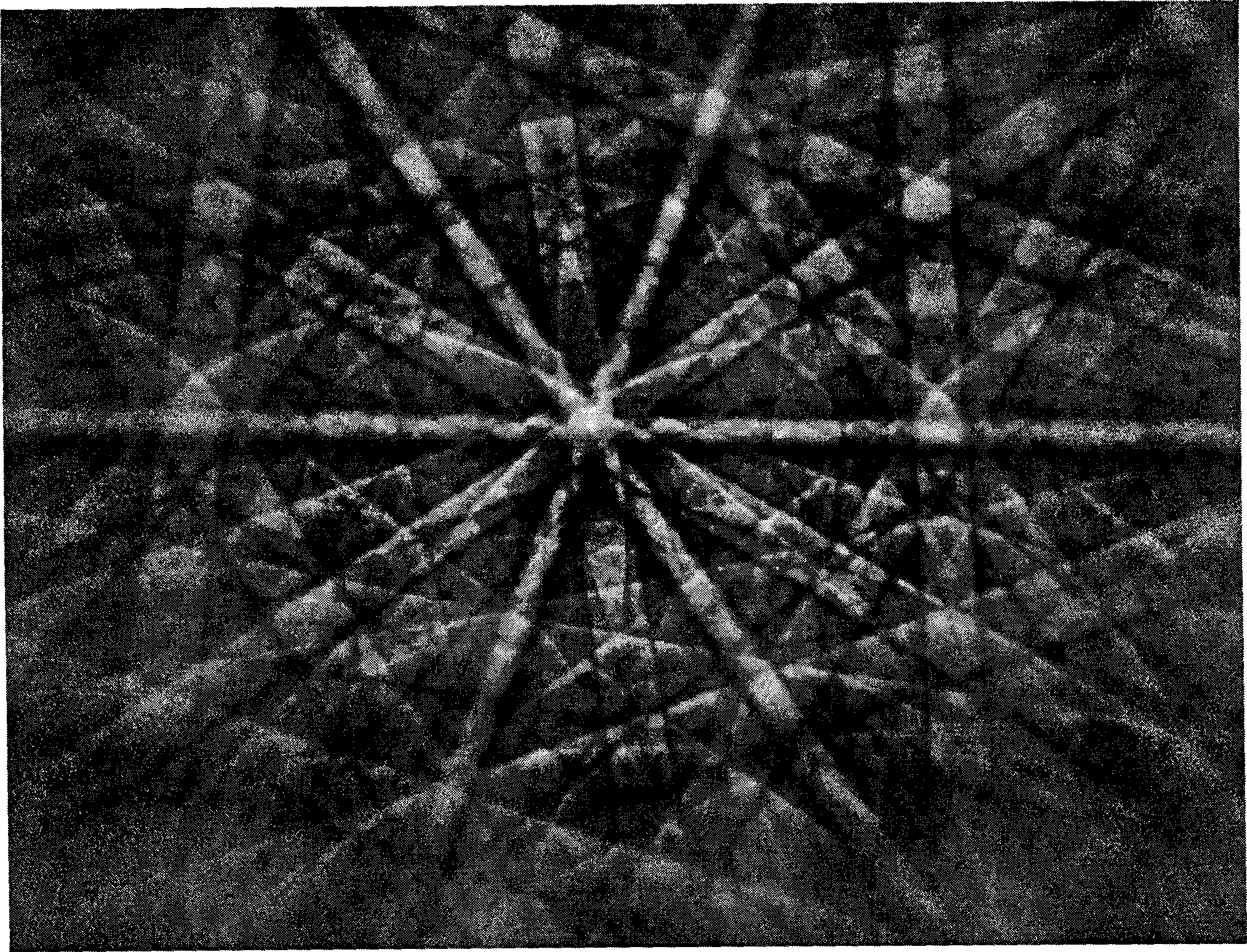 Method for determining unknown crystal Bravais lattice by electric back scattering diffraction