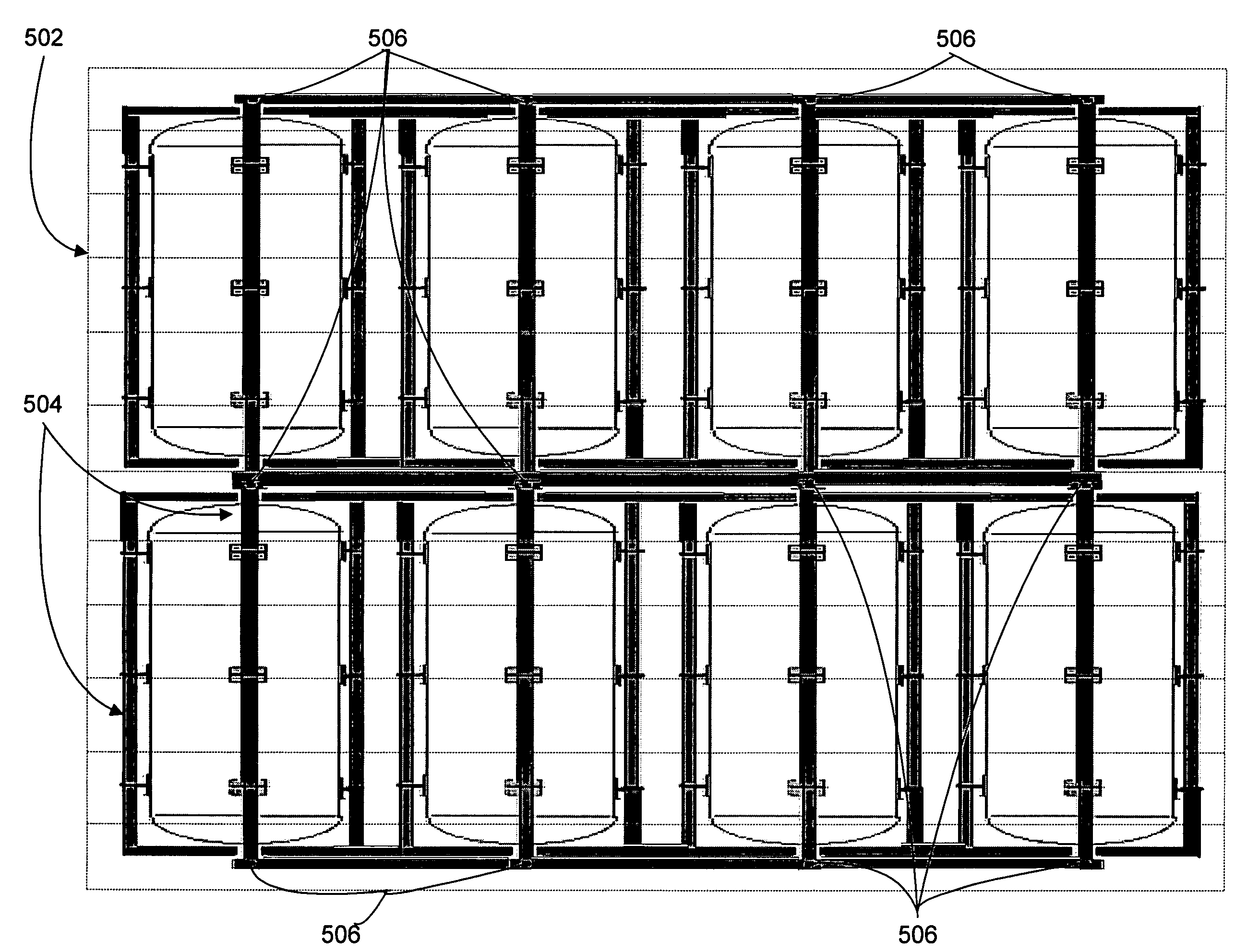 Modular floating dock with inflatable pontoons