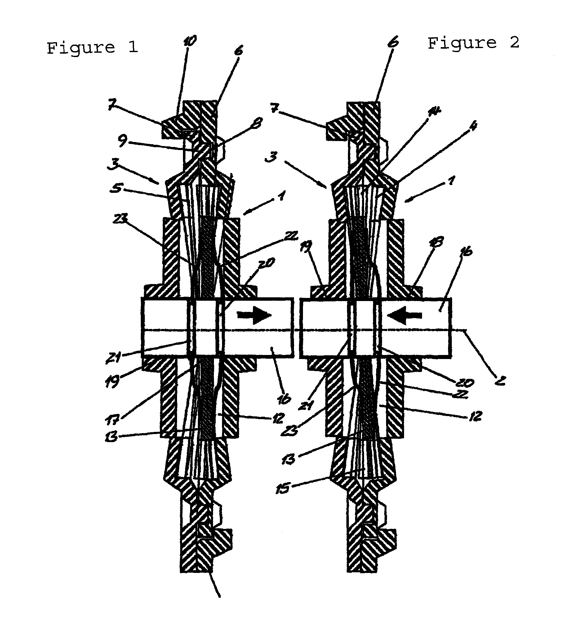 Hinged fitting