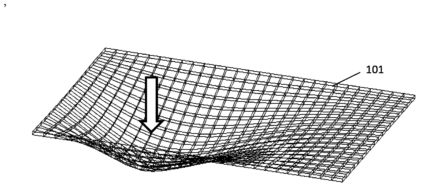 Touch screen pressure and position sensing method, touch screen pressure and position sensing element, and electronic touch device