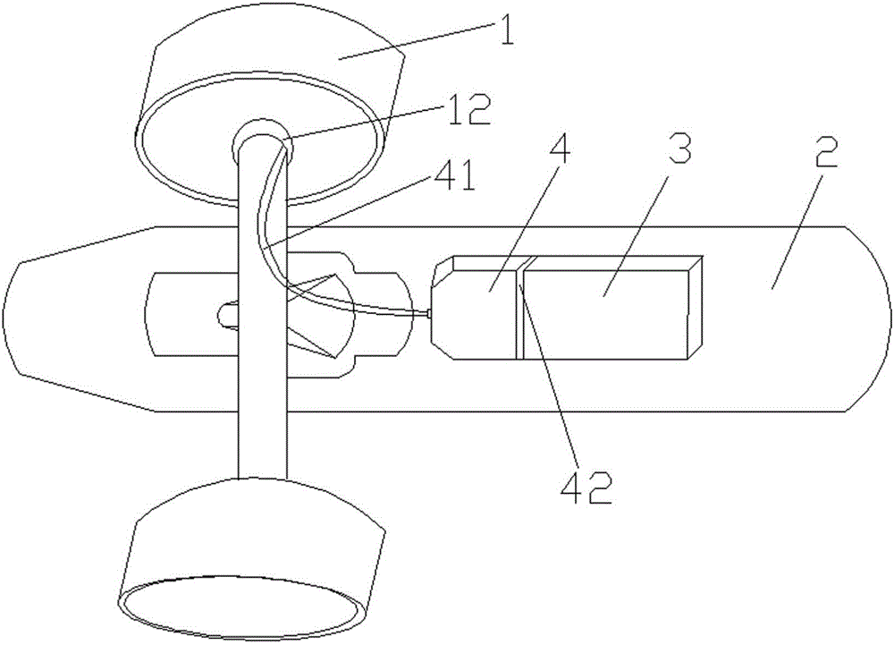 Skateboard battery device