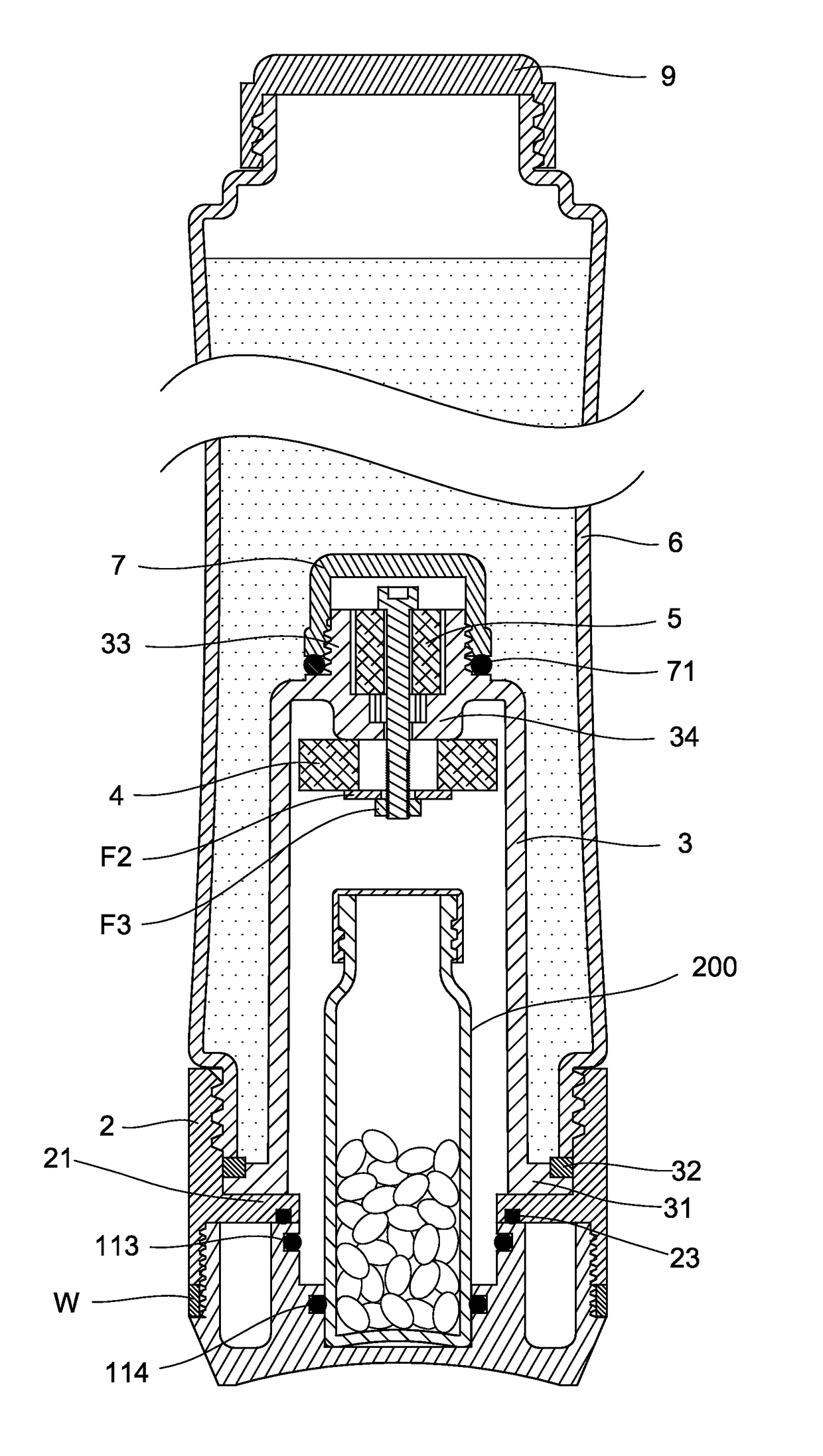 Multi-function water treatment container for magnetizing water