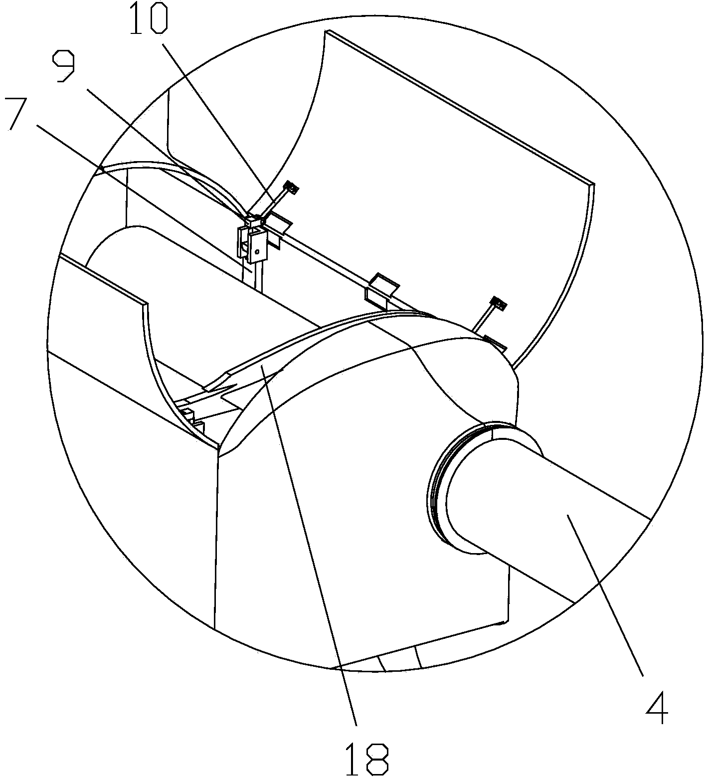 Case opening and closing system of unmanned helicopter