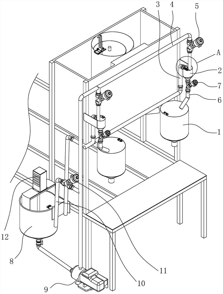 A control device for automatic quantitative addition of gypsum soft tofu coagulant