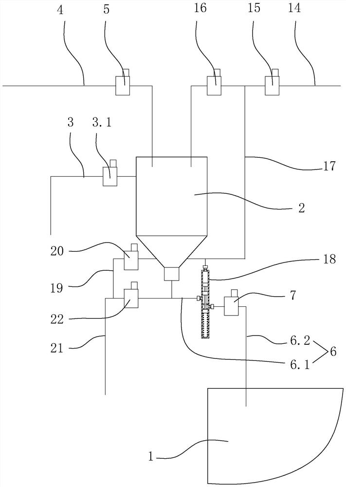 A control device for automatic quantitative addition of gypsum soft tofu coagulant