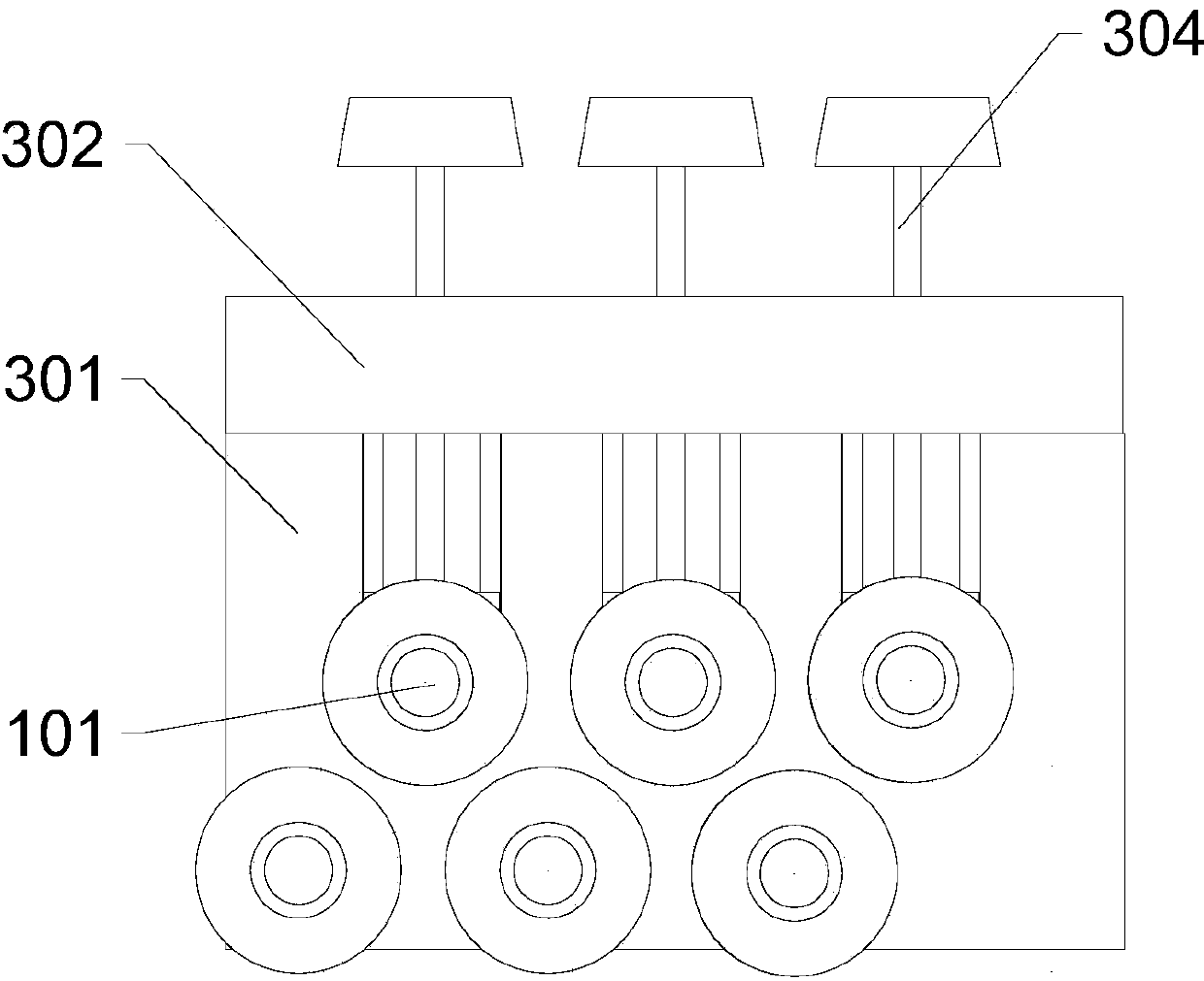 Metal wire straightening and cutting machine