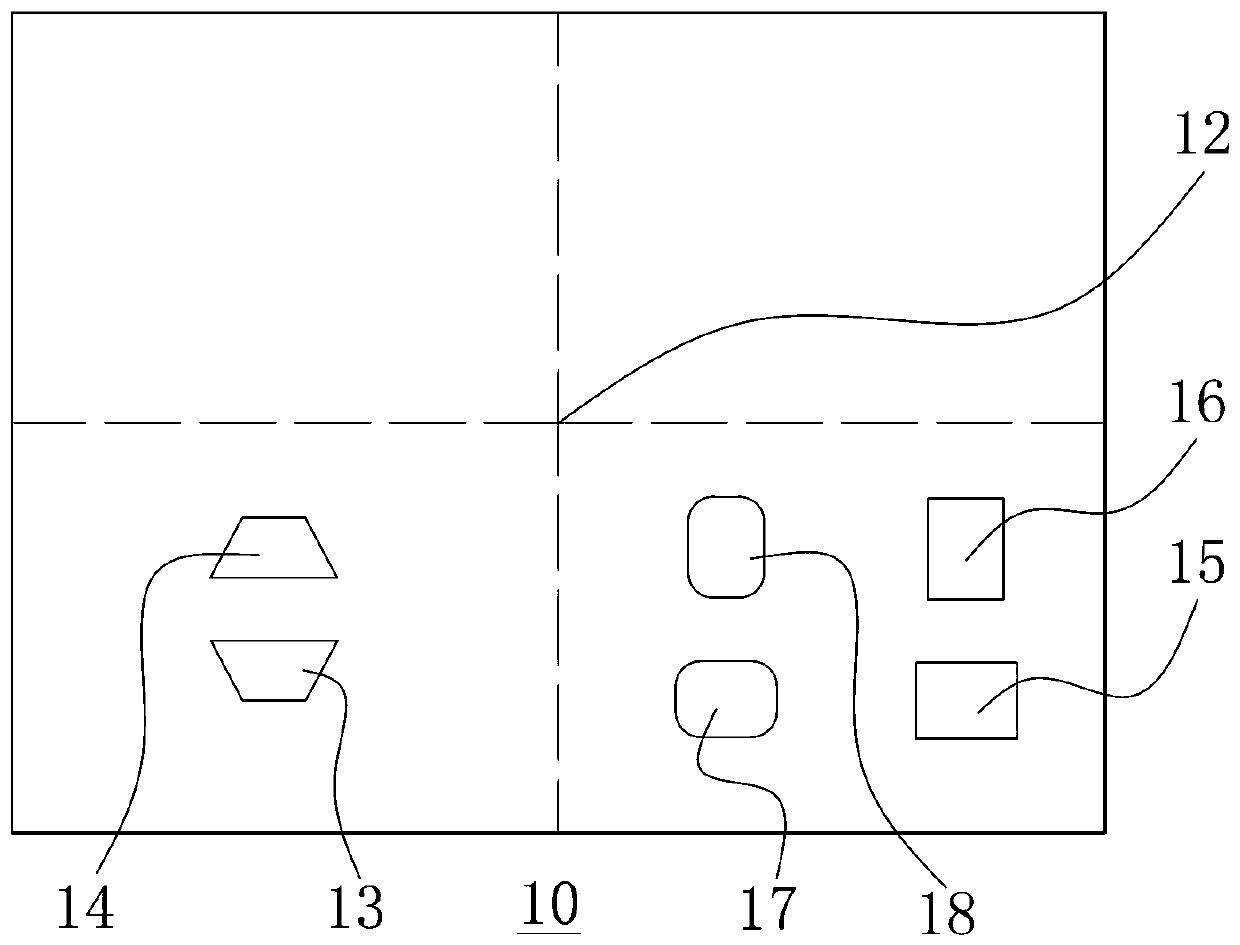 LED display panel with loop-out function and architecture of LED display screen