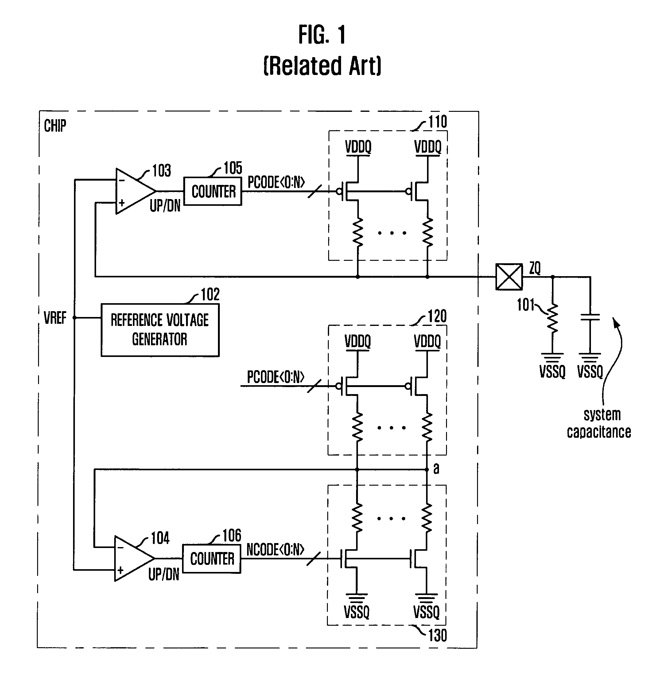 On die termination circuit and method for calibrating the same