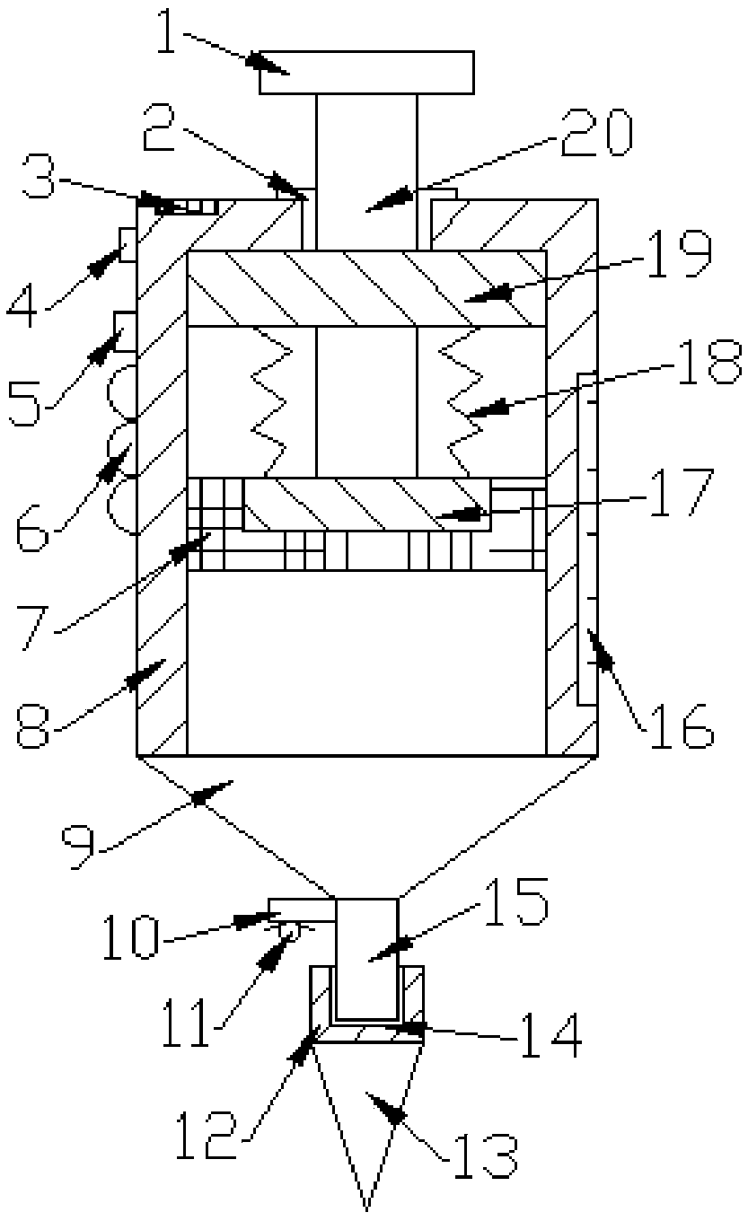 Oral cavity anesthesia needle stable in medicine applying