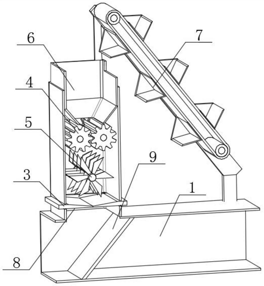 Special efficient treatment equipment for ship door production waste