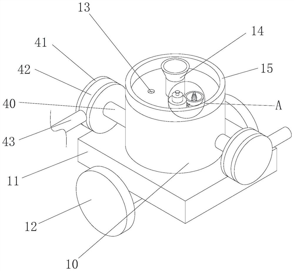 Agricultural spraying device for agricultural planting