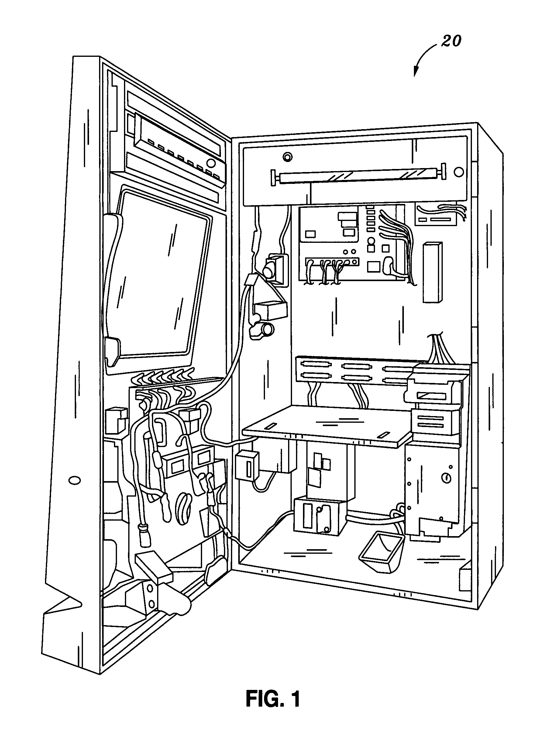 Gaming cabinet constructed from connectable components