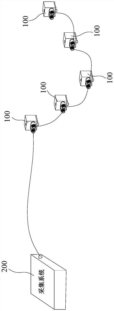 Intelligent piezoelectric vibration temperature composite sensor based on network serial communication