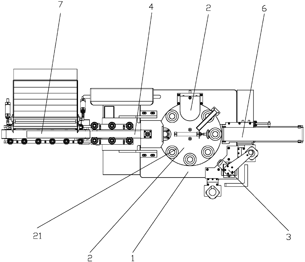 Automatic shaping machine of egg tart shell