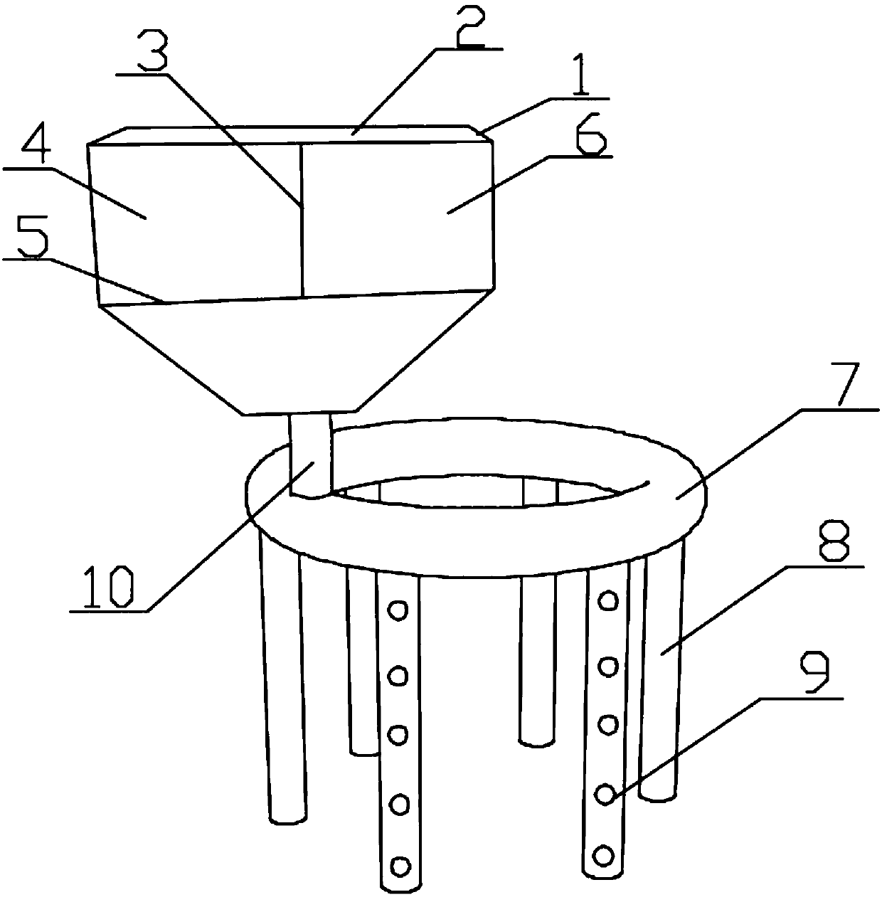 Fertilizer application device for cherry tree