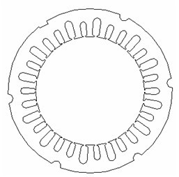 Fractional slot single and double-layer lap winding for servo permanent magnet synchronous motor