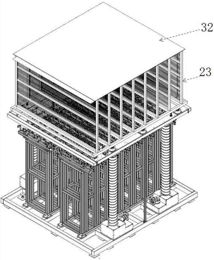 Liquid crystal panel lifting transfer device