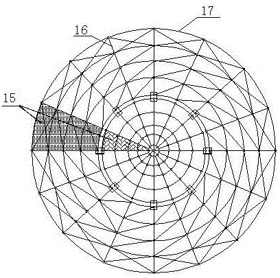 Structural system and construction method of water-floating split-lift energy-saving building