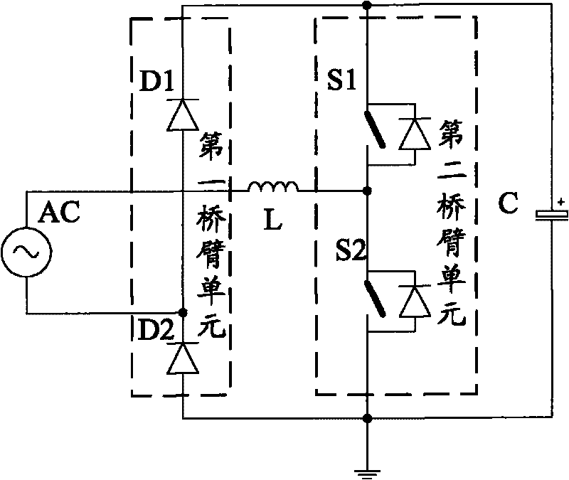 Totem-pole bridgeless circuit system and current sampling device