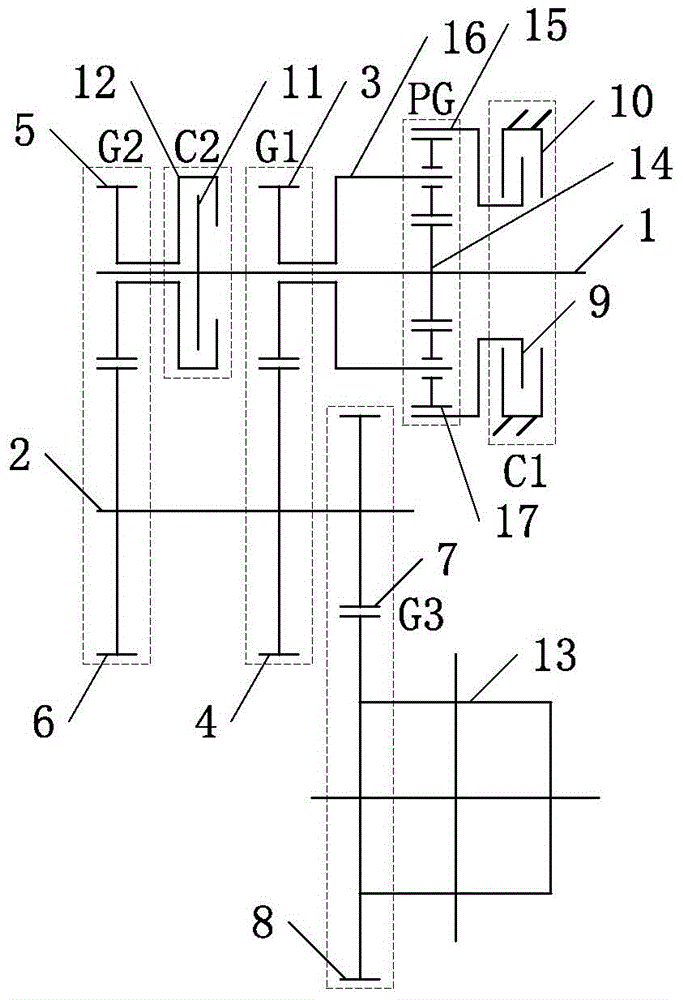 Two-speed automatic transmission for pure electric vehicles